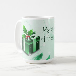 Mug de café cadeau de Noël vert
