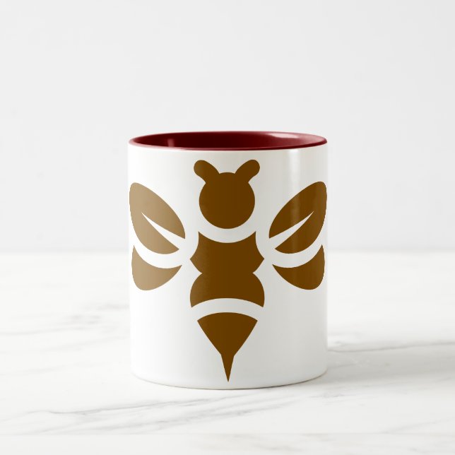 Mug de café d'abeille de miel (Centre)