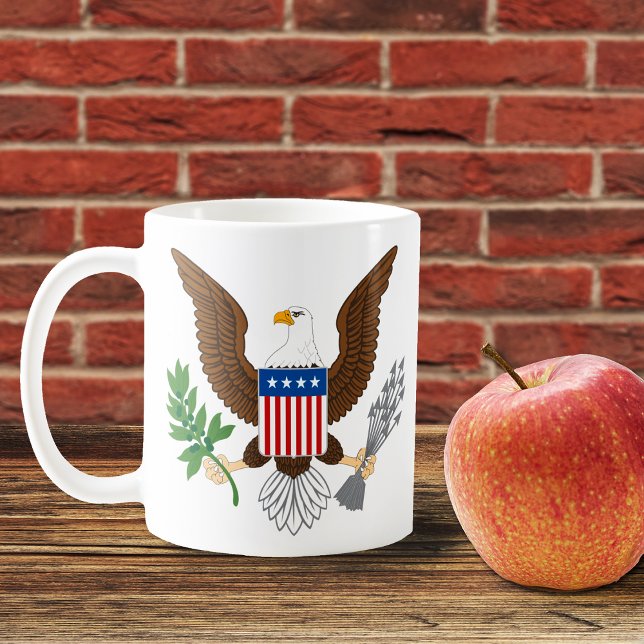 Mug de café d'aigle patriotique (Créateur téléchargé)