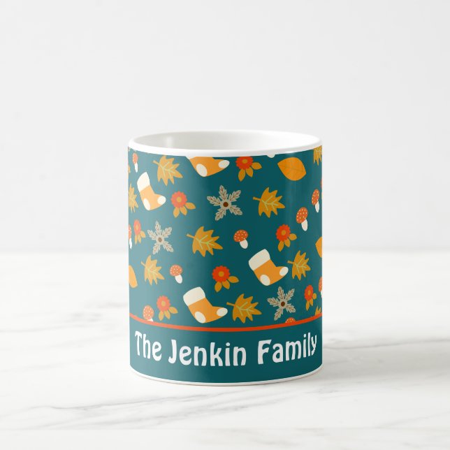 Mug de café d'automne personnalisé (Centre)