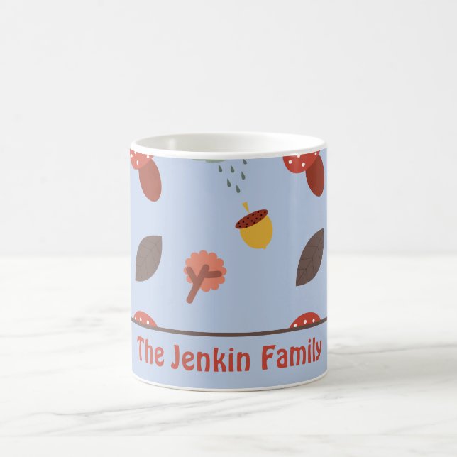 Mug de café d'automne personnalisé (Centre)