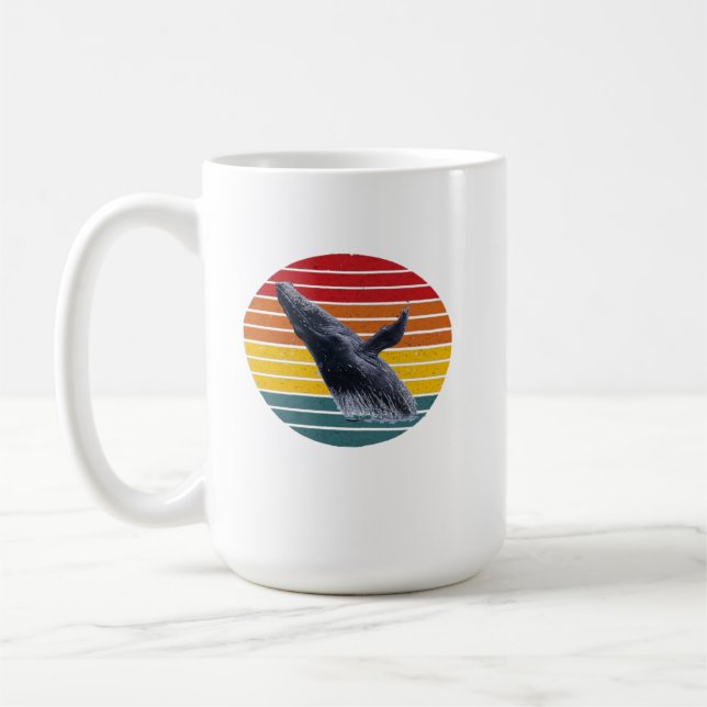 Mug de café de baleine à bosse (Gauche)