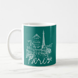 mug de café de café parisien
