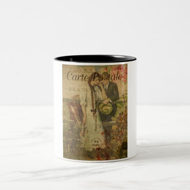 Mug de café de carte postale française (Centre)