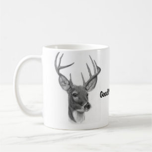 Mug de café de cerf du bon matin