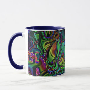 Mug de café de fonte de cerveau