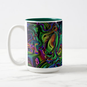 Mug de café de fonte de cerveau