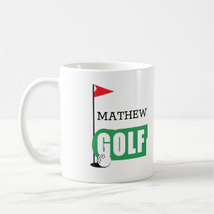 Mug de café de golf personnalisé