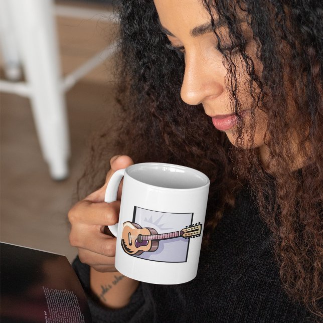 Mug de café de guitare acoustique (Créateur téléchargé)