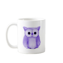 Mug de café de hibou pourpre