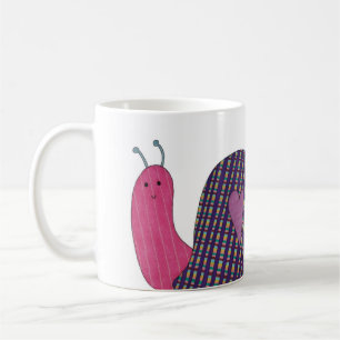 Mug de café de l'escargot rose