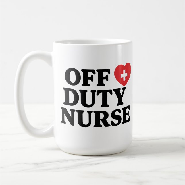 Mug de café de l'infirmière hors service (Gauche)