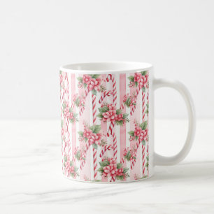 Mug de café de Noël rose