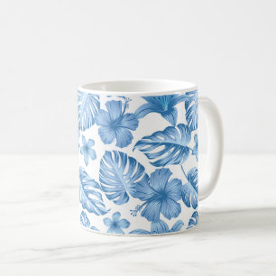 Mug de café de palmes tropicales