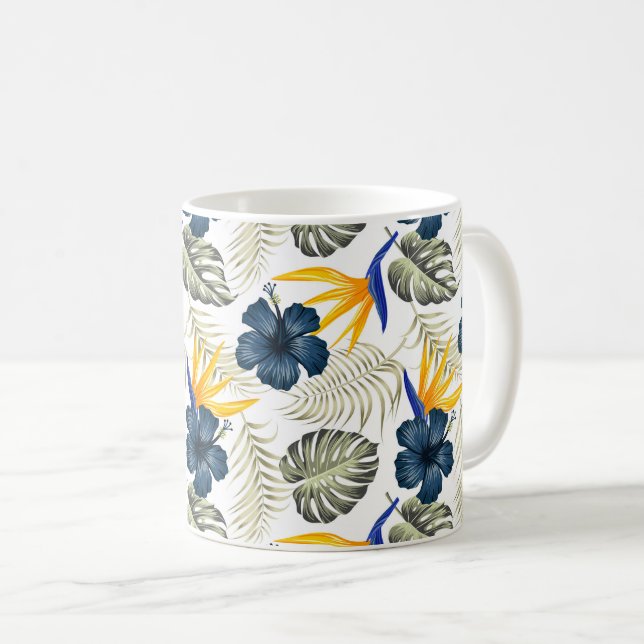 Mug de café de palmes tropicales (Devant droit)