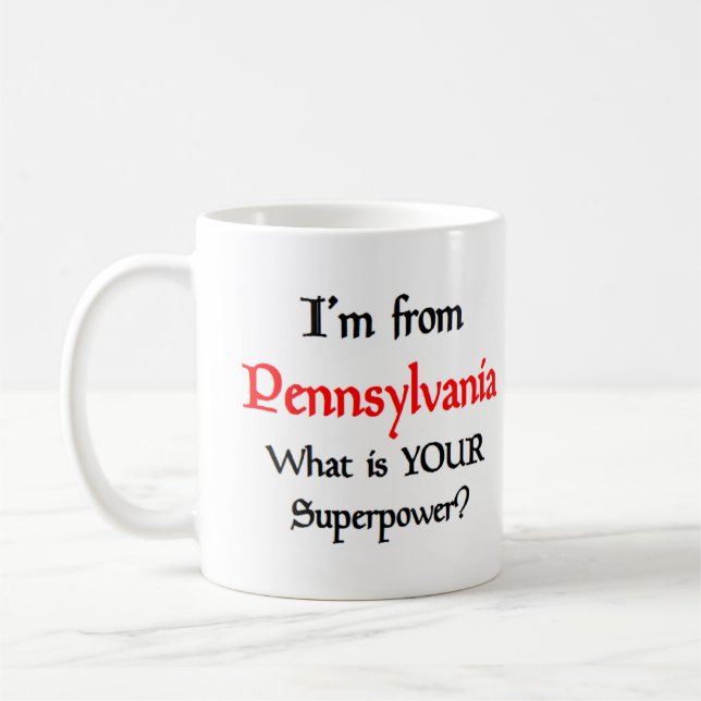 mug de café de pennsylvanie (Gauche)