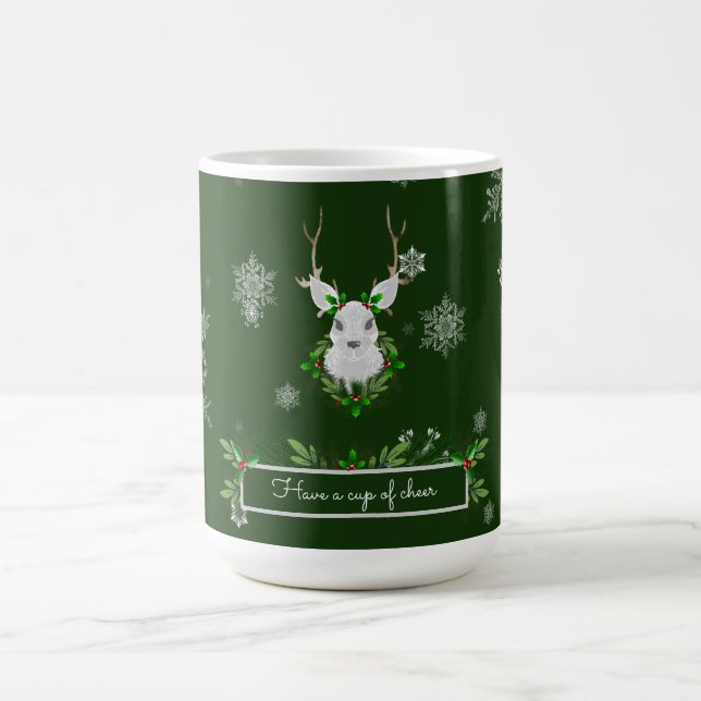 Mug de café de rennes verts (Centre)