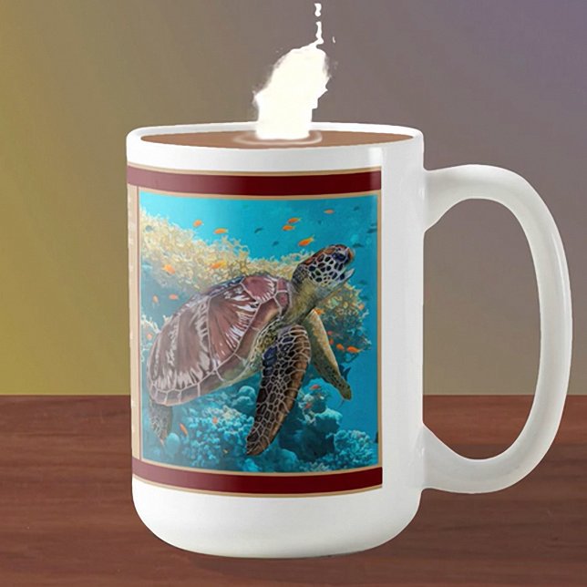 Mug de café de tortue verte (Créateur téléchargé)