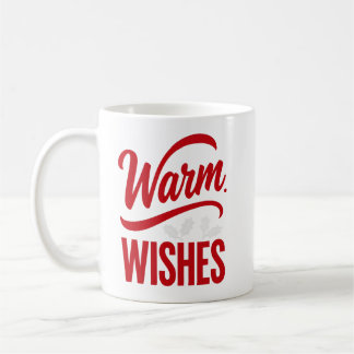 Mug de café de vacances avec meilleurs vœux