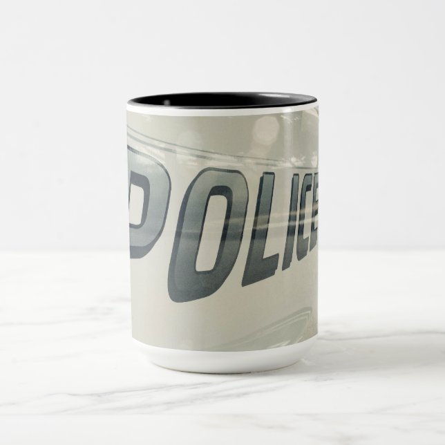 Mug de café de voiture de la police (Centre)