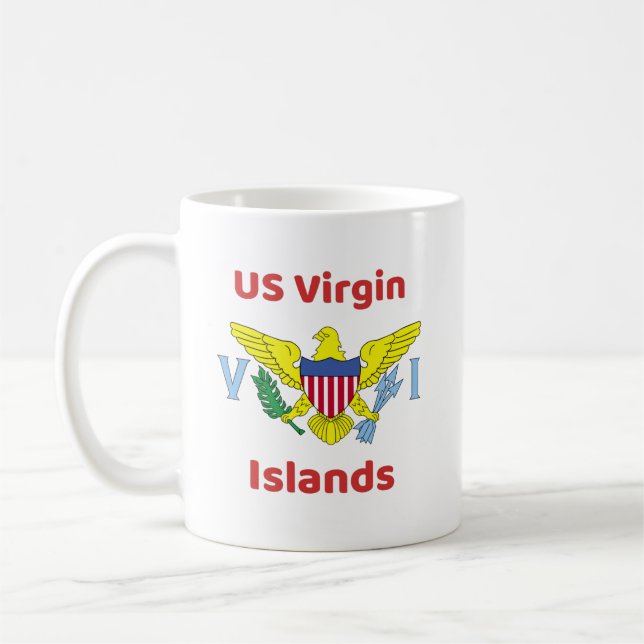 Mug de café des îles Vierges américaines (Gauche)
