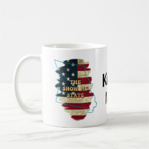 Mug de café d'état du Missouri personnalisé
