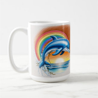Mug de café Dolphin Sunset
