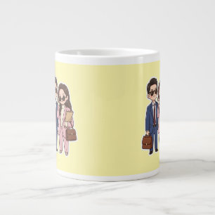 Mug de Café du Mignon Couple d'Avocats de K-Drama 
