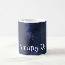 Mug de café en galaxie bleu infini