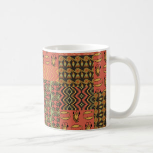 Mug de café Faux Patchwork pour la tribu égyptienn