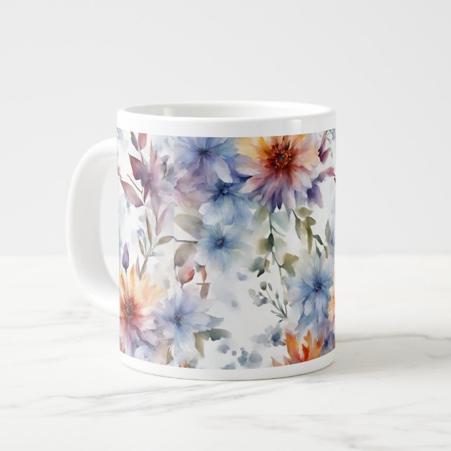 Mug de café floral (Devant gauche)