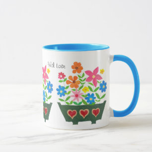 Mug de café floral pour une mère