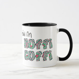 Mug de café gallois : Hoffi Coffi, Rouge, Vert, Ar