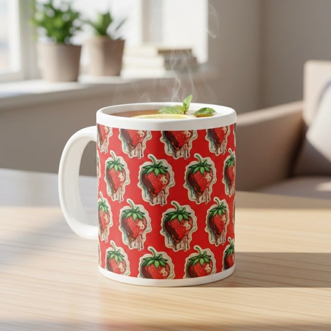 Mug de café géant fraise (Créateur téléchargé)