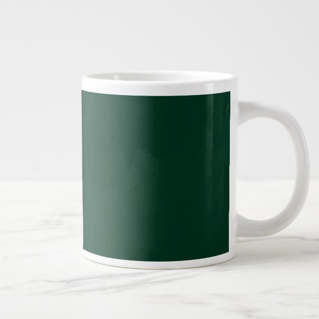 Mug de café géant vert foncé (Droite)