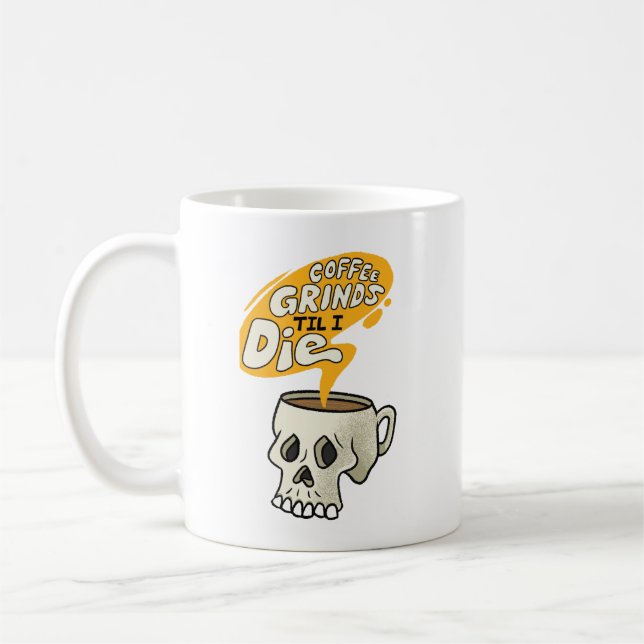Mug de café Halloween avec compétence (Gauche)
