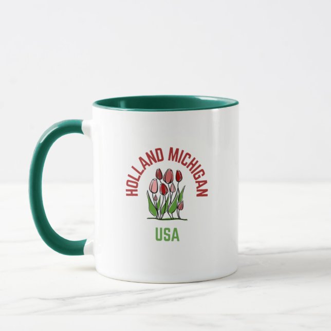 Mug de café Holland Michigan (Gauche)