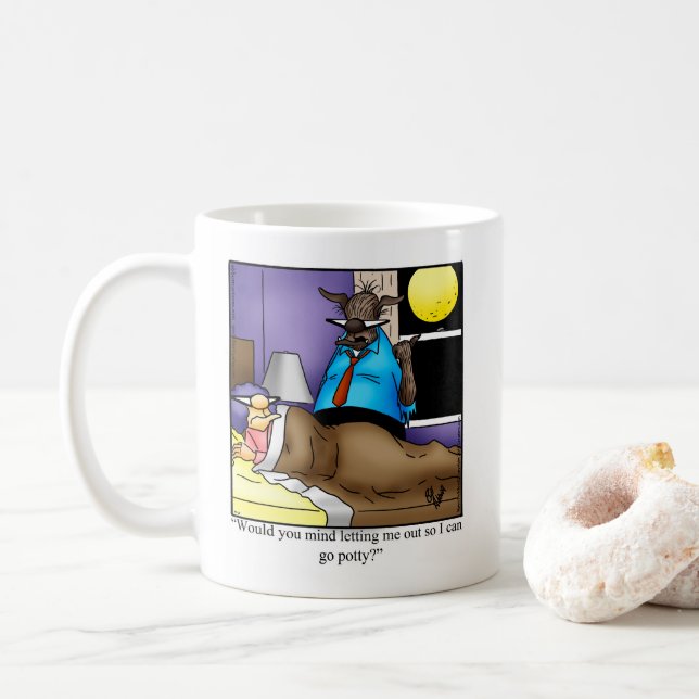 Mug de café Humour Halloween (Avec donut)