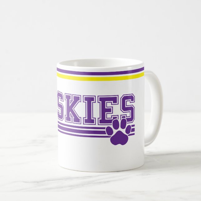 Mug de café Husky (Devant droit)