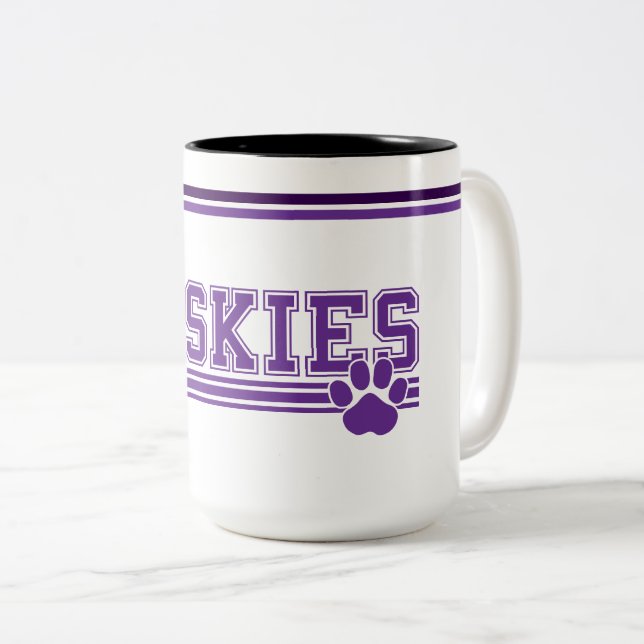 Mug de café Husky (Devant droit)