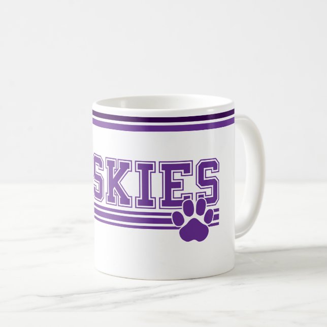 Mug de café Husky (Devant droit)