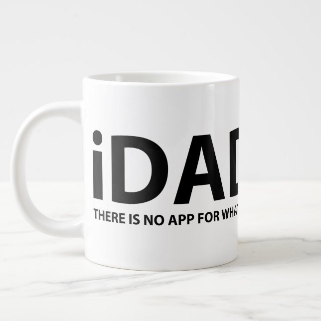Mug de café "iDAD" 20oz (Gauche)