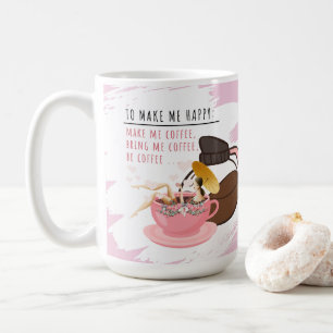 Mug de café idiot   Une fille dans une Mug Café Mu