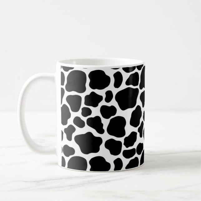 Mug de café imprimé de vache (Gauche)