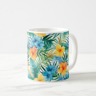 Mug de café imprimé tropical