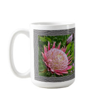 Mug de café inspirant avec thé rose