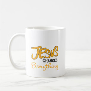 Mug de café "Jésus change tout"