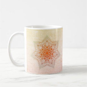 Mug de café Mandala orange