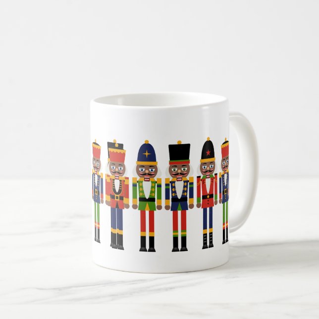 Mug de café noir (Devant droit)