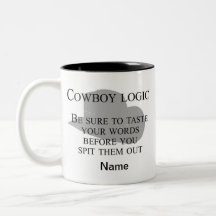 Mug de café occidental personnalisable | Cowboy Mu